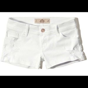Hollister Co. white denim shorts size 0